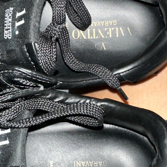 Valentino Black Rockstud Sneakers size 9 - Picture 3 of 10